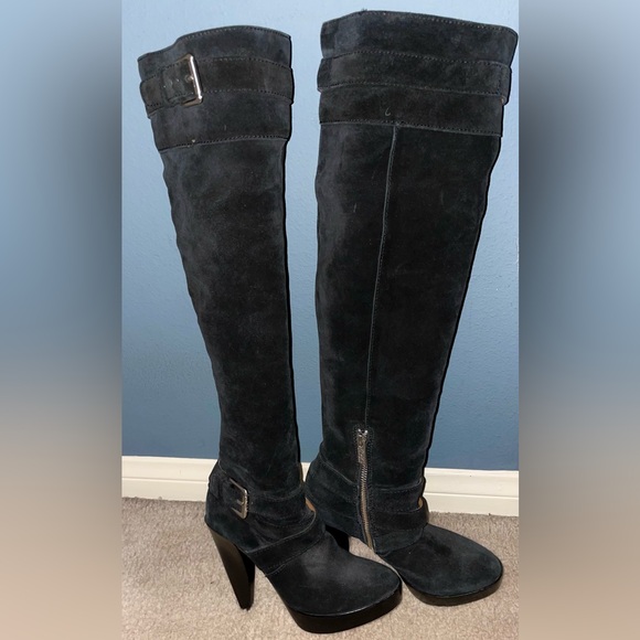 Michael Kors Black Over the Knee Boots - Picture 1 of 2